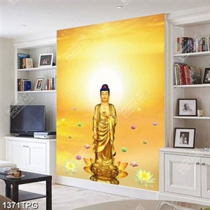 Tranh Phật A Di Đà mạ vàng cỡ lớn