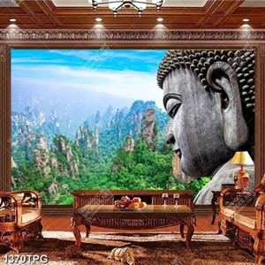 Tranh Tượng Phật trên núi chất lượng cao