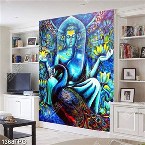 Tranh sơn dầu Phật Thích Ca nghệ thuật đẹp