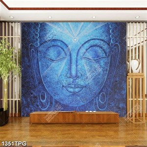 Tranh điêu khắc mặt Tượng Phật chất lượng cao