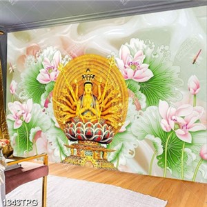 Tranh Tượng Phật nghìn tay bằng vàng chất lượng cao