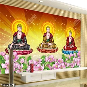 Tranh 3 Phật A Di Đà