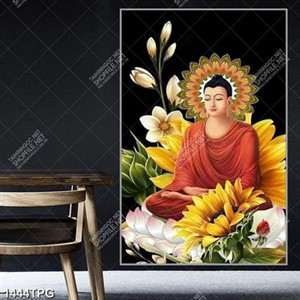 Tranh Tranh Phật Thích Ca in kính chất lượng cao