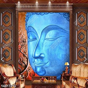 Tranh sơn dầu Phật Tổ nghệ thuật tranh trang trí tường