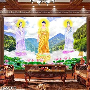 Tranh Tây Phương Tam Thánh đẹp