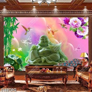 Tranh Phật Di Lặc giả ngọc chất lượng cao