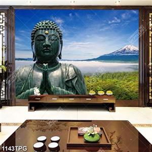 Tranh Phật Tổ trên núi