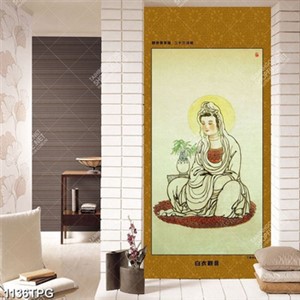 Tranh sơn dầu vẽ Quan Âm