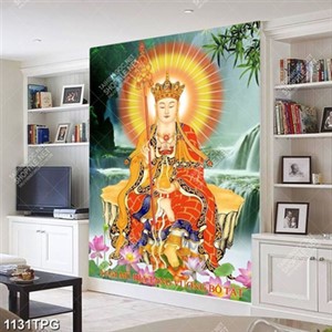 Tranh Địa Tạng Vương Bồ Tát trên thác