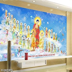 Tranh Tây Phương cực lạc thánh