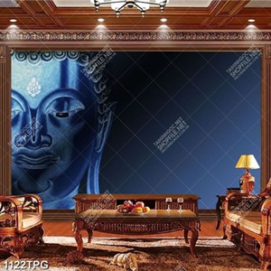 Tranh mặt tượng Phật nghệ thuật