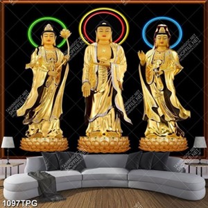 Tranh Tượng Phật mạ đồng chất lượng cao