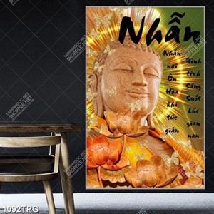 Tranh tương Phật Tổ điêu khắc chất lượng cao