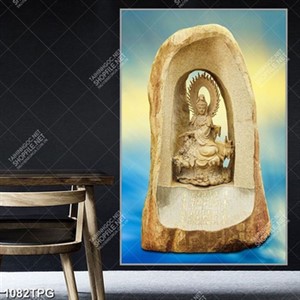 Tranh tượng Quan Âm điêu khắc đá