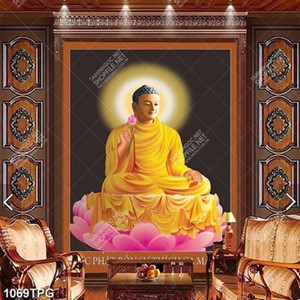 Tranh tượng Phật Bổn Sư Thích Ca chất lượng cao