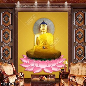 Tranh Phật trên đài Sen