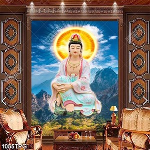 Tranh Tượng Quan Âm Bồ Tát trên núi