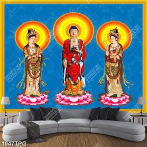 Tranh Phật Tổ và Quan Âm