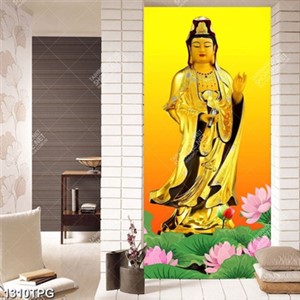 Tranh Phật Tổ và tiên nữ