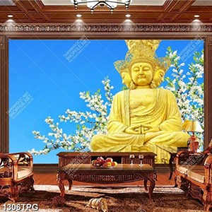 Tranh tượng Quan Âm bằng vàng