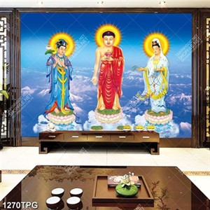 Tranh Tây Phương Tam Thánh mới nhất