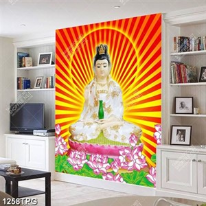 Tranh Phật Quan Âm từ bi