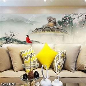 Tranh Tượng Phật A Di Đà trên núi