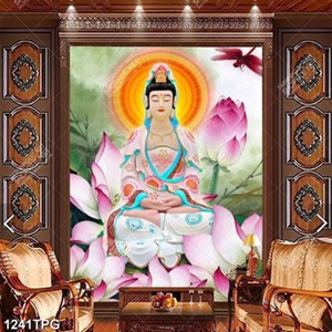 Tranh A Di Đà Phật Quan Thế Âm Bồ Tát