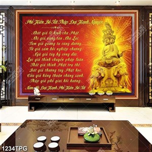 Tranh Nam Mô Đại Hạnh Phổ Hiền Bồ Tát