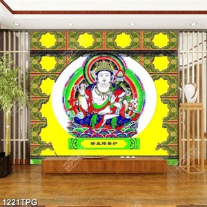 Tranh dán tượng Phật chất lượng cao