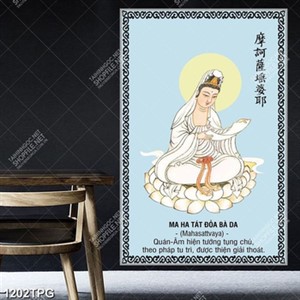 Tranh Quân Âm tụng chú chất lượng cao