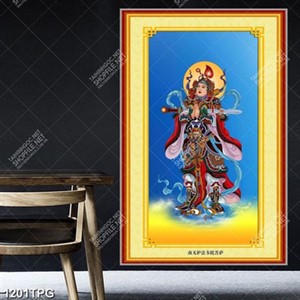 Tranh Tranh Vi Đà Tôn Thiên Bồ Tát đẹp nhất