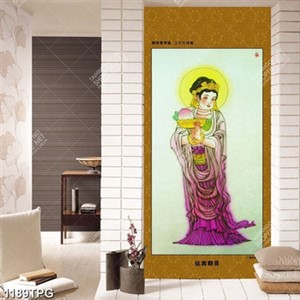 Tranh Phật trên trời