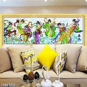 Tranh sơn dầu các nàng tiên trên trời