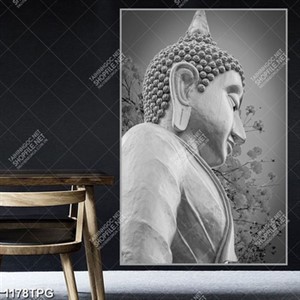 Tranh tươợng Phật Thích Ca bằng vàng và trên núi