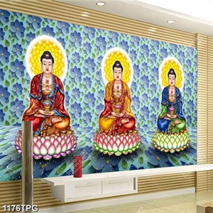 Tranh Phật in kính chất lượng cao