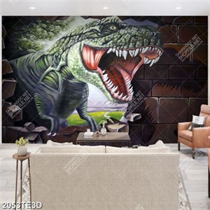 Tranh khủng long dán tường đẹp