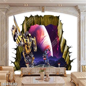 Tranh 3D siêu nhân ngoài hành tinh chất lượng cao