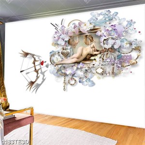 Tranh 3D khỏa thân in tường