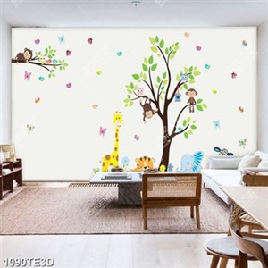 Tranh in decal dán tường phòng bé