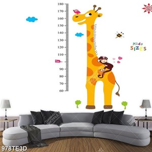 Tranh đo chiều cao hươu cao cổ chất lượng cao