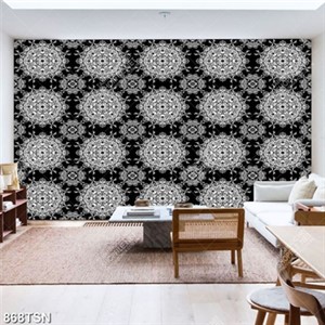 Tranh thảm hoạ tiết hoa văn tròn