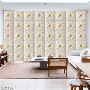 Tran hoa văn hoạ tiết hình thoi in dán tường