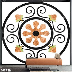 Tranh in gạch hoạ tiết mẫu tròn