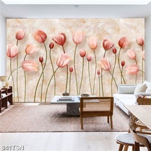 Tranh thảm hoa tulip giả ngọc