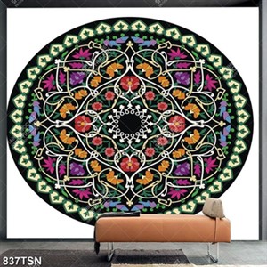 Tranh hoạ tiết hoa văn tròn