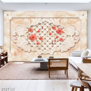 Tranh in gạch hoa hồng chất lượng đẹp