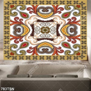 Tranh thảm hoa văn thổ cẩm trang trí