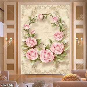 Tranh thảm hoa hồng in chất lượng cao