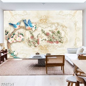 Tranh thảm hoa văn chim chất lượng cao